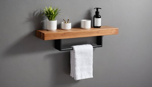 Porte serviette mural en bois : le style qui optimise l'espace