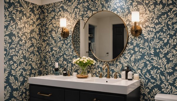 Idées créatives pour choisir votre papier peint salle de bain